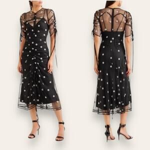 Alice McCall Black and White Midi Dress